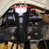 A close up of the steering gear on a car