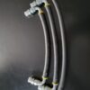 Three hoses are connected to a hose connector.